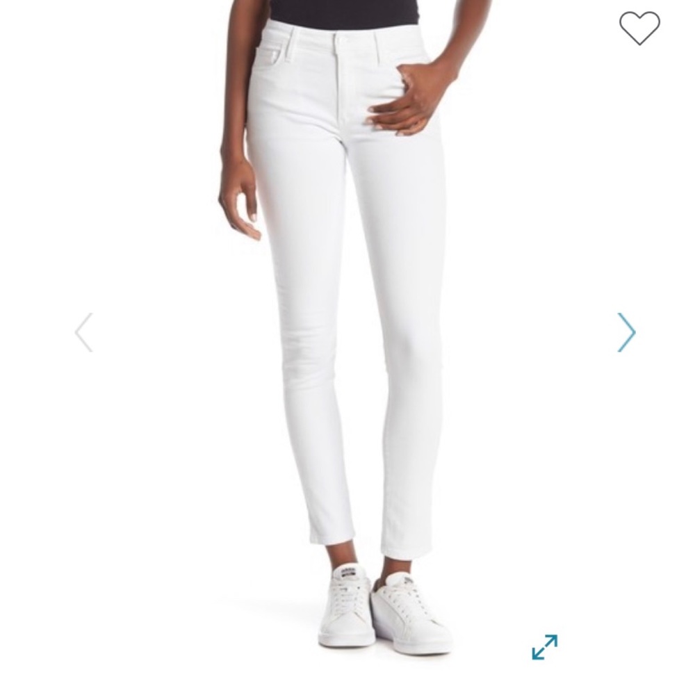 Joes Jeans White Mid-Rise Skinny Jeans Size 28